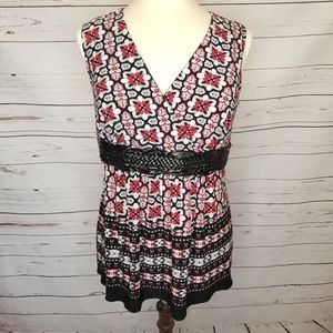 VENEZIA Sleeveless V-Neck Empire Waist Top 14/16